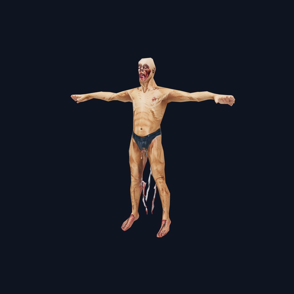 Zombie Mutant Character Model Pack for Horror Games